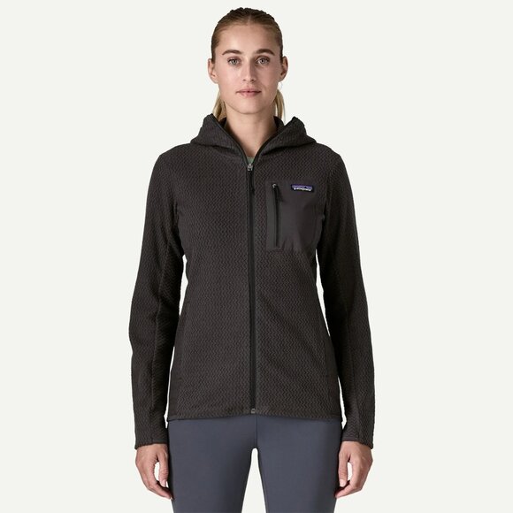 Women's Patagonia R1 Air Fleece Full-Zip Hoody Black - Picture 6 of 10